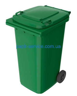 Контейнер для мусора 120 л. зеленый