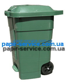 Бак для мусора пластиковый 70 литров, зеленый
