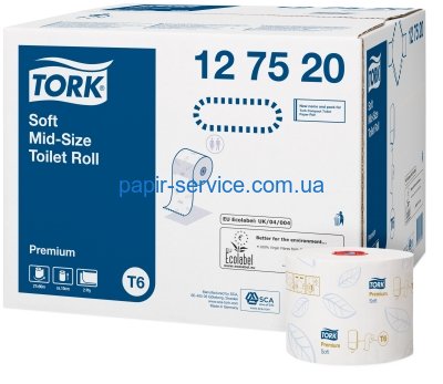 Tork Premium Soft тулетная бумага в рулонах 90 м. 2 сл., супер мягкие, Австрия, 127520