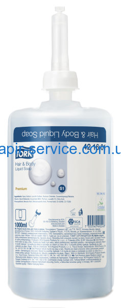 Tork Premium жидкое мыло для тела и волос 1л., 421601